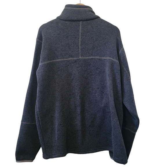 Avalanche Fleece Zip Up Front Jacket Sweater Zip Pockets Long Sleeve Men's LX - Picture 5 of 9